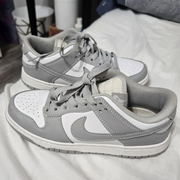 Nike Dunk Low RETRO "Grey Fog" DD1391-103 Sneakers Shoes Woman Size 7 - Picture 8 of 15